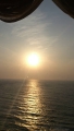 ホテルシーポートより日本海の夕日を見る1