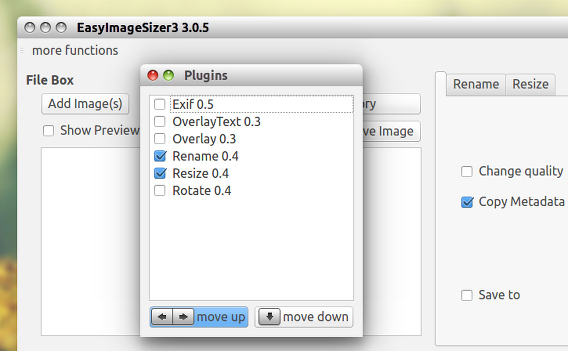 EasyImageSizer Ubuntu プラグインの有効化
