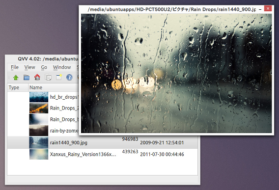 QVV Image Viewer Ubuntu 画像ビューア